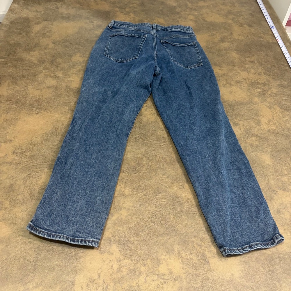 Old Navy O.G. Straight Jeans Womens 8 Blue High Rise Carpenter Utility 512815